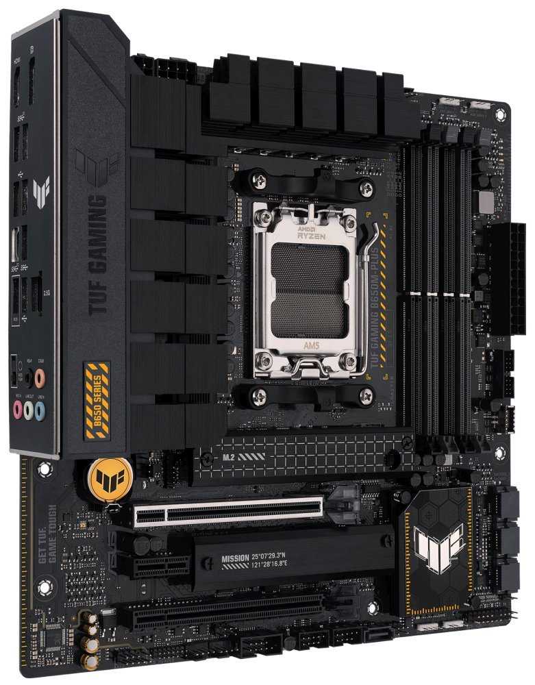 ASUS TUF GAMING B650M-PLUS / AMD B650 / AM5 / 4x DDR5 / 2x M.2 / HDMI / DP / USB-C / mATX