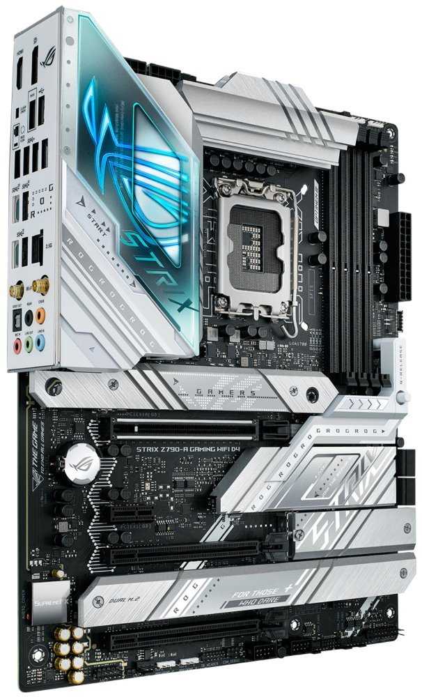 ASUS ROG STRIX Z790-A GAMING WIFI D4 / Intel Z790 / LGA1700 / 4x DDR4 / 4x M.2 / HDMI / DP / USB-C / WiFi / ATX