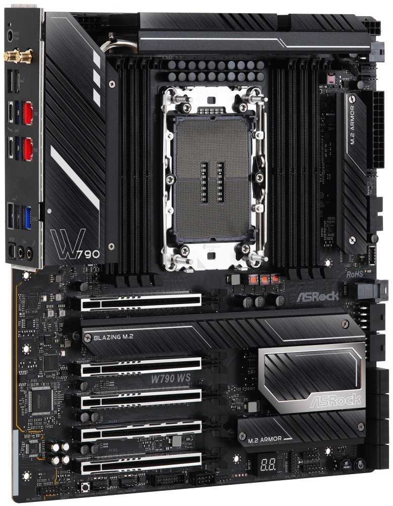 ASRock W790 WS / Intel W790 / LGA4677 / 8x DDR5 / 4x M.2 / 2x USB-C / WiFi / EATX