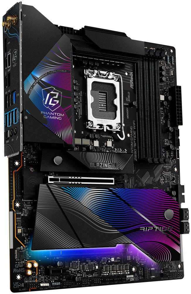 ASRock Z890 Riptide WiFi / Intel Z890 / LGA1851 / 4x DDR5 / 5x M.2 / HDMI / 2x Thunderbolt 4 / WiFi / ATX