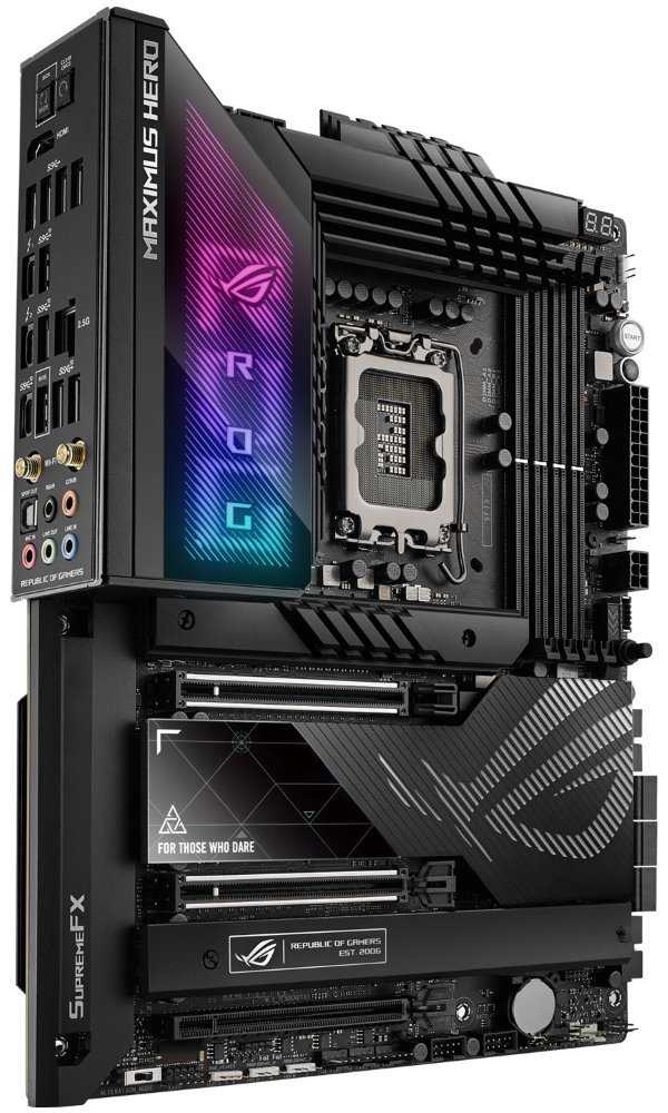 ASUS ROG MAXIMUS Z790 HERO / Intel Z790 / LGA1700 / 4x DDR5 / 5x M.2 / HDMI / 2x TB4 / USB-C / WiFi / ATX