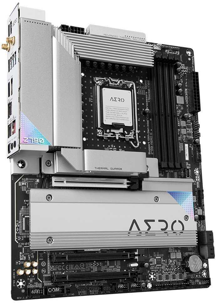 GIGABYTE Z790 AERO G / Intel Z790 / LGA1700 / 4x DDR5 / 5x M.2 / HDMI / DP / 2x USB-C / WiFi / ATX