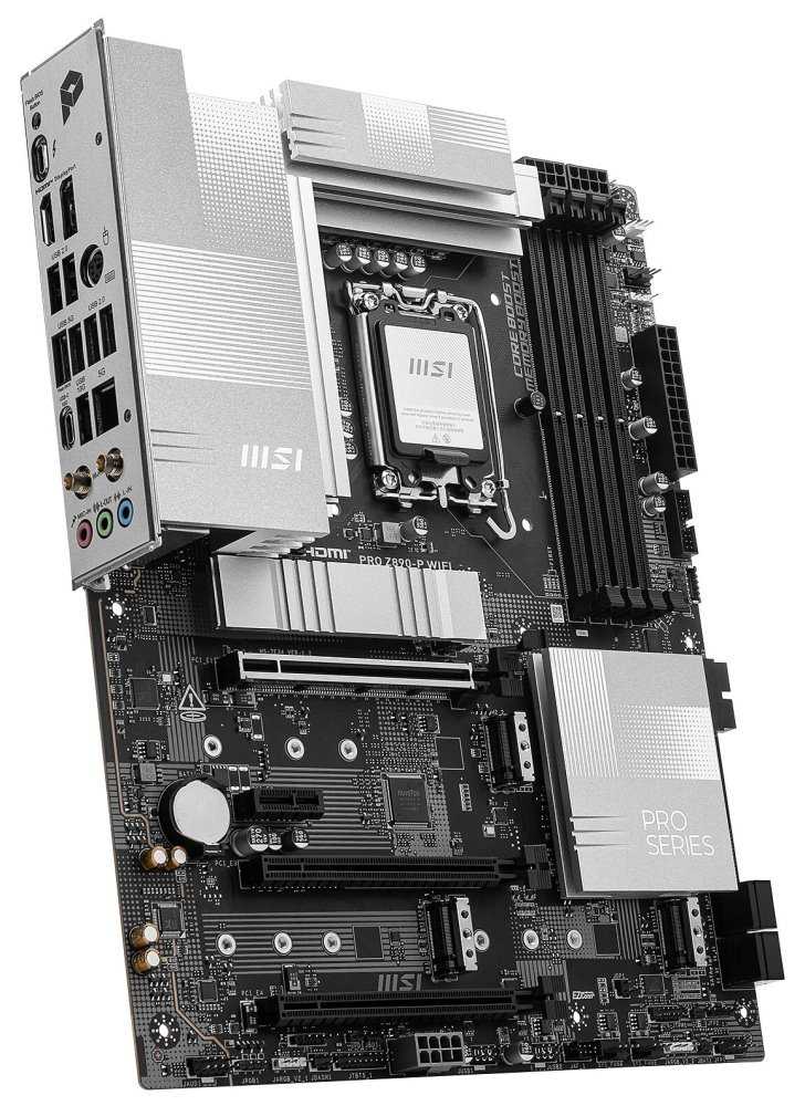 MSI PRO Z890-P WIFI / Intel Z890 / LGA1851 / 4x DDR5 / 4x M.2 / USB-C / HDMI / DP /  WiFi / ATX