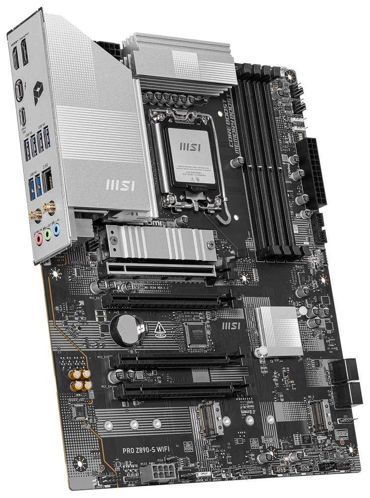 MSI PRO Z890-S WIFI / Intel Z890 / LGA1851 / 4x DDR5 / 3x M.2 / USB-C / HDMI / DP /  WiFi / ATX