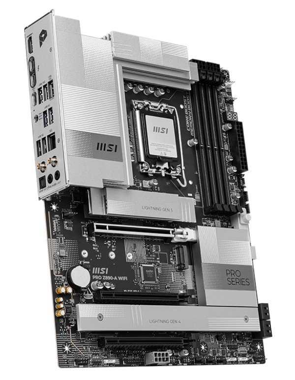 MSI PRO Z890-A WIFI / Intel Z890 / LGA1851 / 4x DDR5 / M.2 / USB-C / HDMI / WiFi / ATX