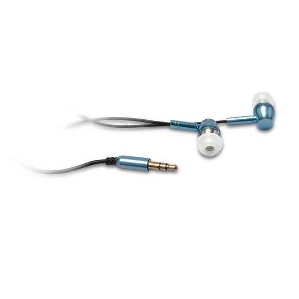 CRONO sluchátka E14M/ drátová/ špuntová/ jack 3,5 mm/ 102 dB/ modrá