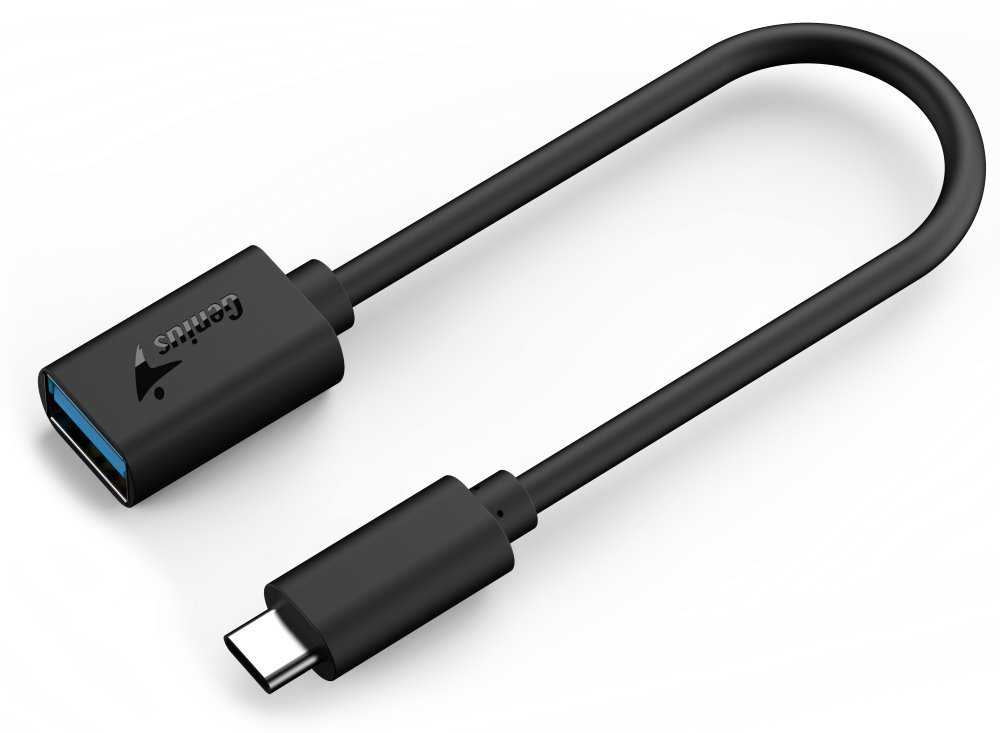 GENIUS ACC-C2AC redukce z USB-C na USB-A, černá