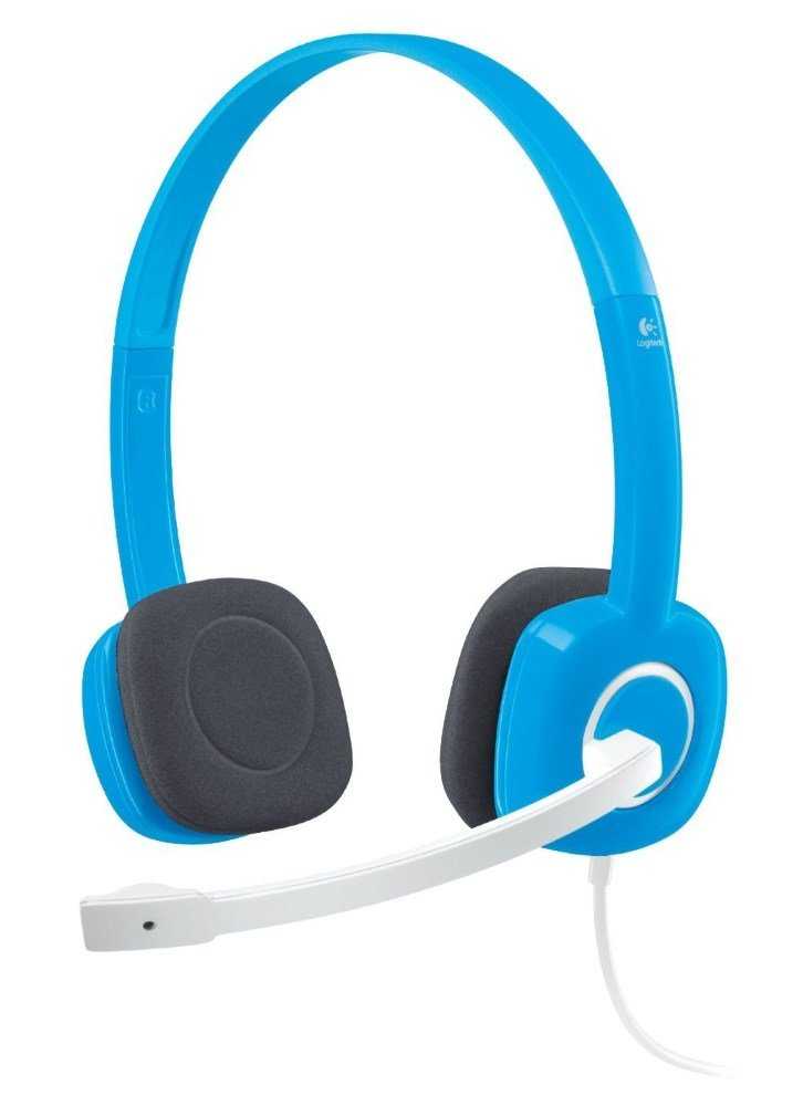 Logitech Headset Stereo H150/ drátová sluchátka + mikrofon/ 3,5 mm jack/ modrá