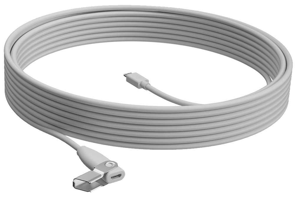 Logitech Rally Mic Pod Extension Cable - OFF-WHITE - USB - 10M