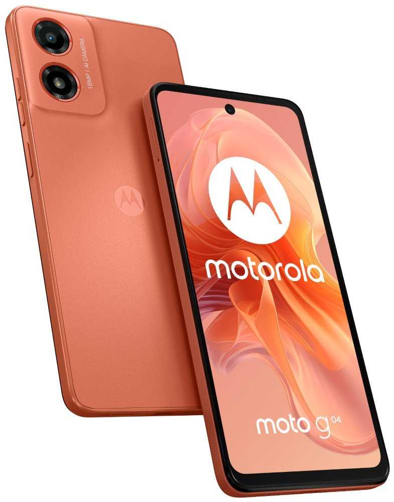 Motorola Moto G04 - Sunrise Orange   6,56" / dual SIM/ 4GB/ 64GB/ LTE/ Android 14