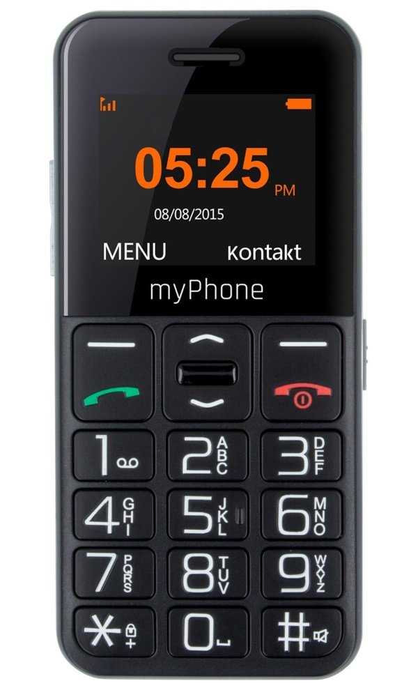 myPhone Halo Easy Senior   1,77"/ Single SIM/ Micro SDHC až 32 GB/ černý