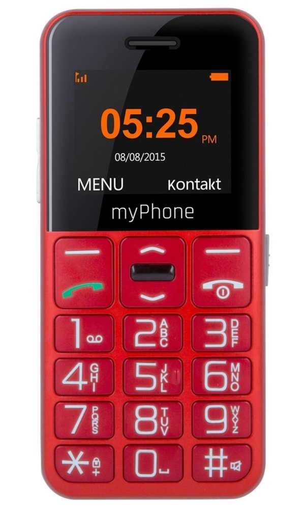 myPhone Halo Easy Senior   1,77"/ Single SIM/ Micro SDHC až 32 GB/ červený