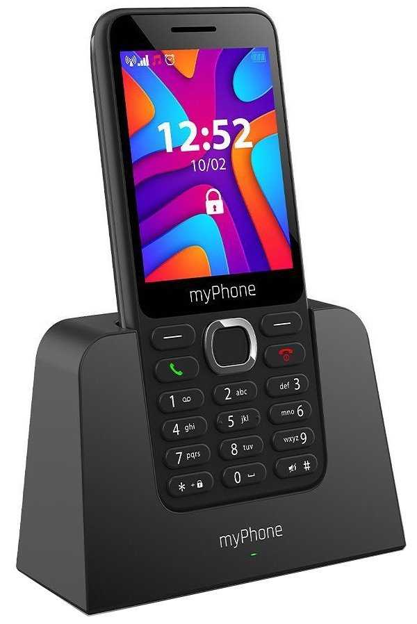 myPhone S1 LTE s nabíjecím stojánkem   2,8" /Dual SIM/černá