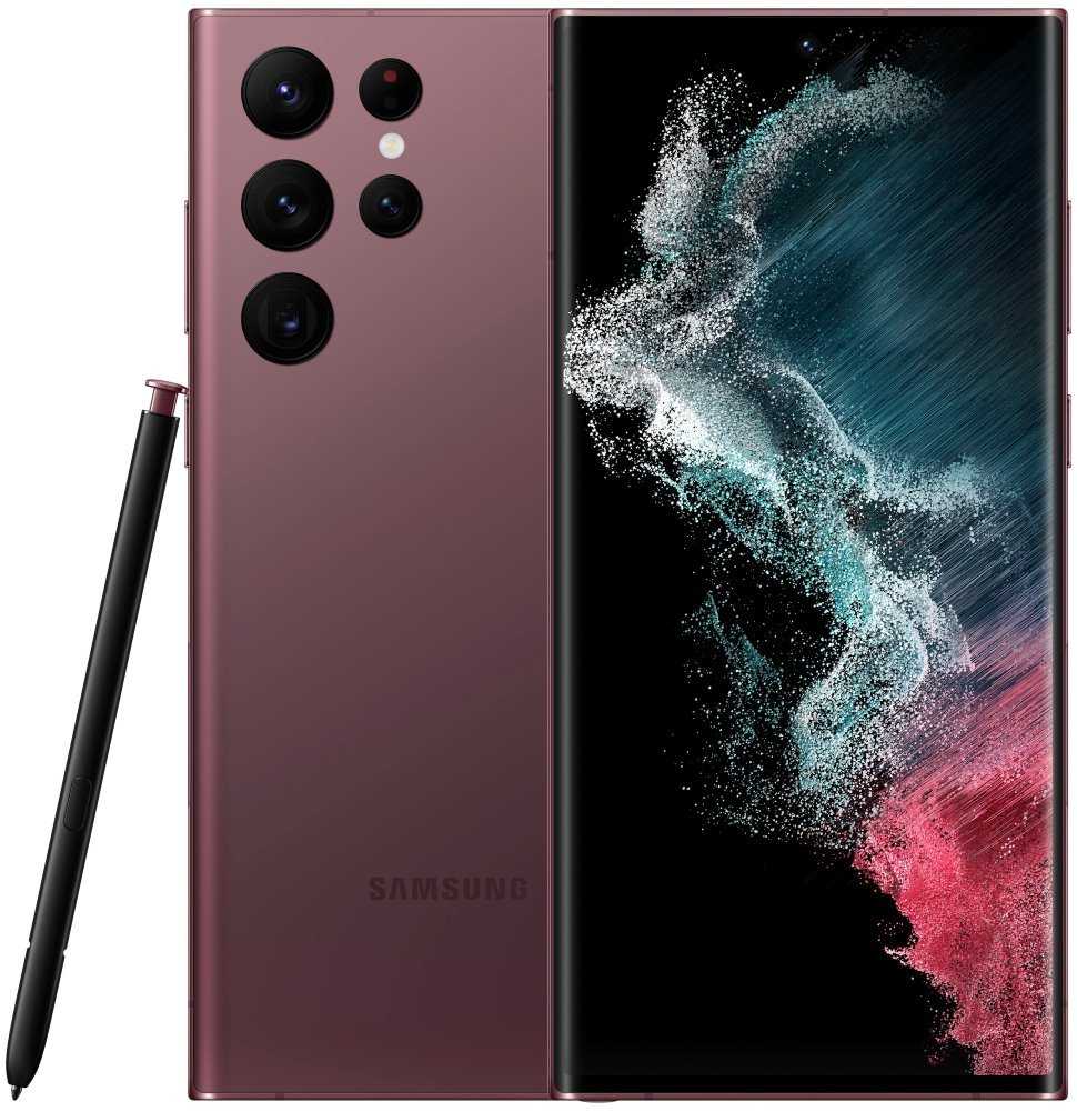 Samsung Galaxy S22 Ultra - dark red   6,8" AMOLED/ single SIM + eSIM/ 256GB/ 12GB RAM/ 5G/ Android 12