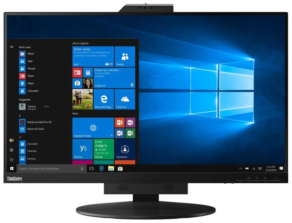 Lenovo TIO27-Monitor refresh/ 27" IPS/ 16:9/ 2560 x 1440 QHD/ 350cd/m2/ 1000:1 / 4ms/ HDMI/ DP/ USB/ PIVOT/ VESA/