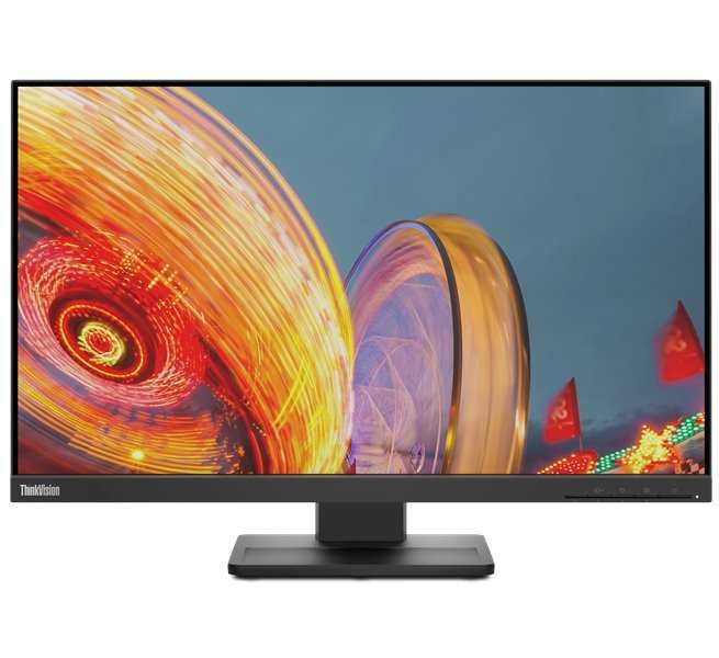 Lenovo E24q-20/ 23,8" IPS/ 16:9/ 2560 x 1440 QHD/ 300cd/m2/ 1000:1 / 4ms/ HDMI/ DP/ PIVOT/ VESA/ černý