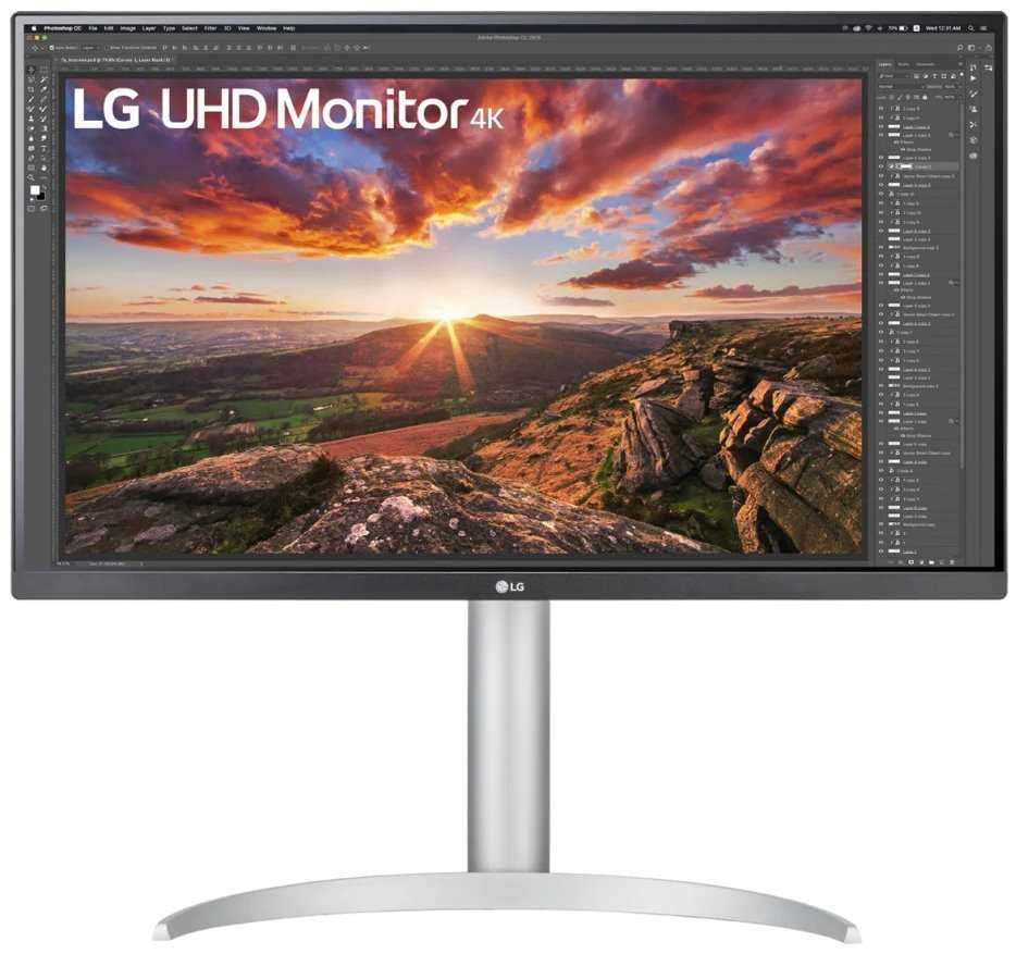 LG monitor 27UP850 IPS 4K / 3840x2160 / 5ms / 5M:1 / 400cd / 2xHDMI / DP / USB-C / pivot / výšk. stavitelný / bílý