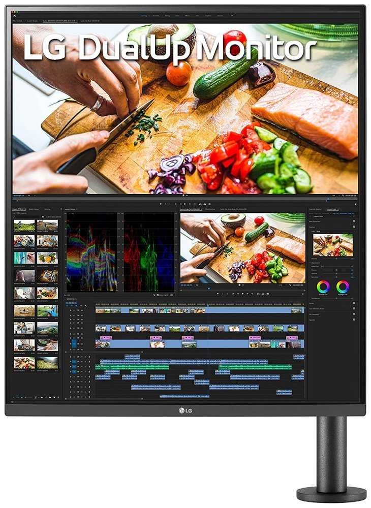 LG Dual monitor 28MQ780-B / 27,6"/ IPS / 2560x2880 / 16:18 / 1000:1/ 300 cd/m2/ 5 ms /HDMI / DP/ USB-C / repro