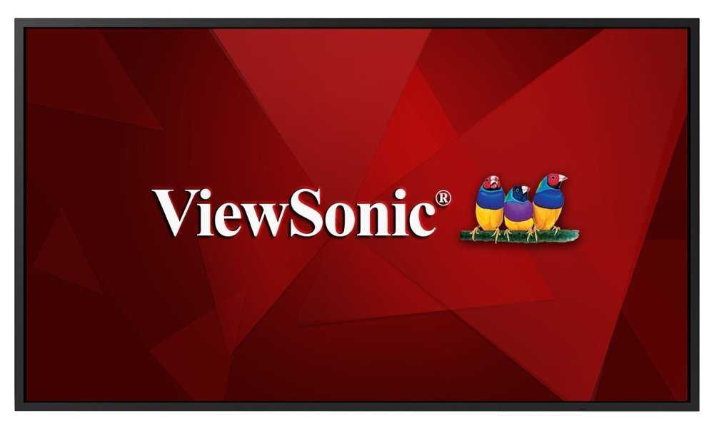 ViewSonic Flat Display CDE5520/ 55"/ 16/7 LCD /3840x2160/ 8ms/ 400cd/ HDMI x 2 /DVI /USB A x 2 /RJ45 /RS232 /repro / And