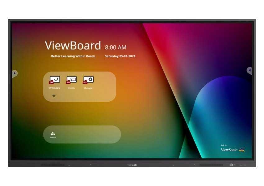 ViewSonic Flat Touch Display IFP8632/ 86"/ UHD / 16/7 /350cd / Android 2-16/ OPS/ HDMI/ VGA