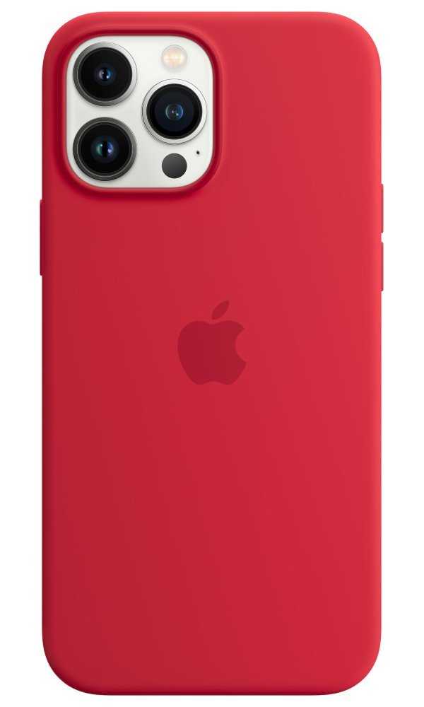 Apple iPhone 13 Pro Max Silicone Case with MagSafe – (PRODUCT)RED