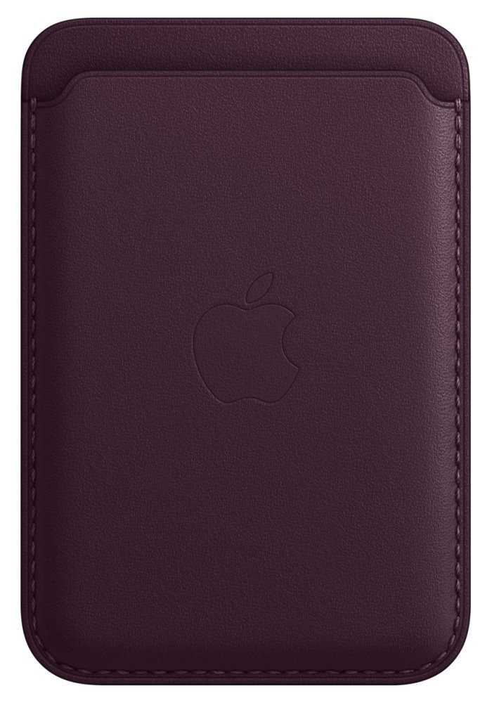 Apple iPhone Leather Wallet with MagSafe - Dark Cherry