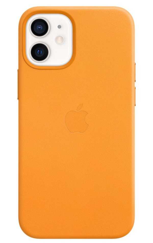 Apple iPhone 12 mini Leather Case with MagSafe - California Poppy