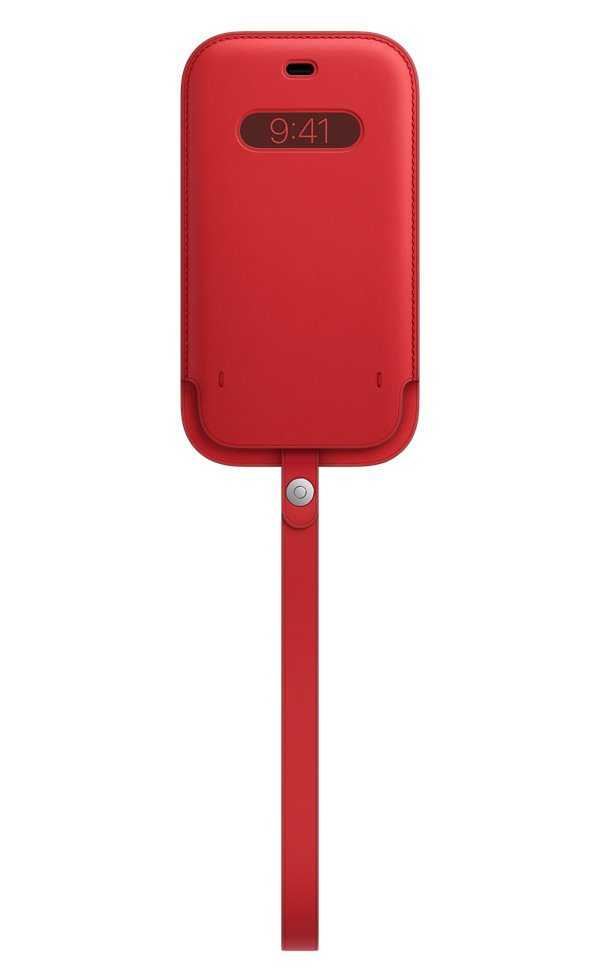 Apple iPhone 12 | 12 Pro Leather Sleeve with MagSafe - (PRODUCT)RED