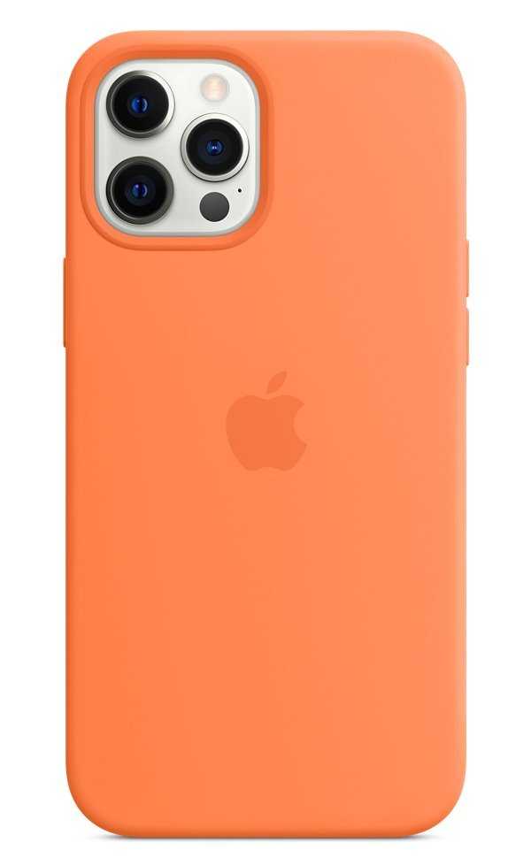 Apple iPhone 12 Pro Max Silicone Case with MagSafe - Kumquat