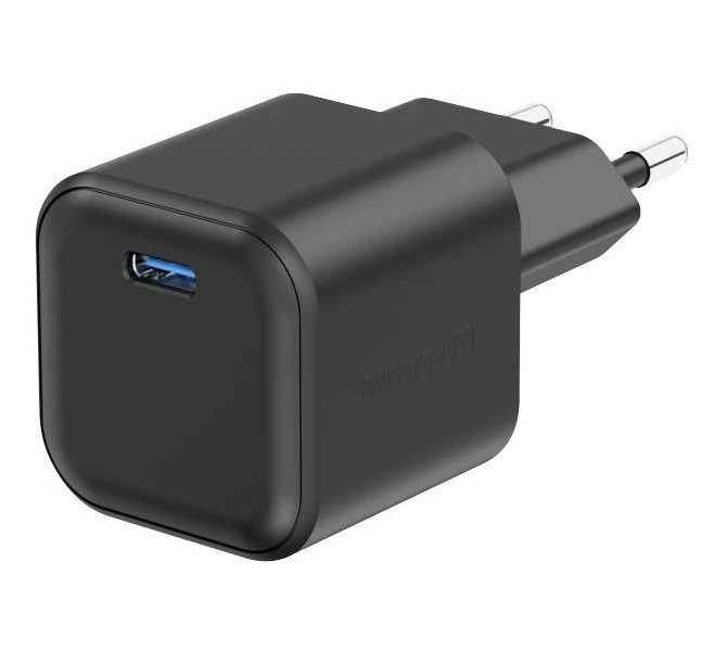 Swissten síťový adaptér gan 1x usb-c 20w power delivery černý