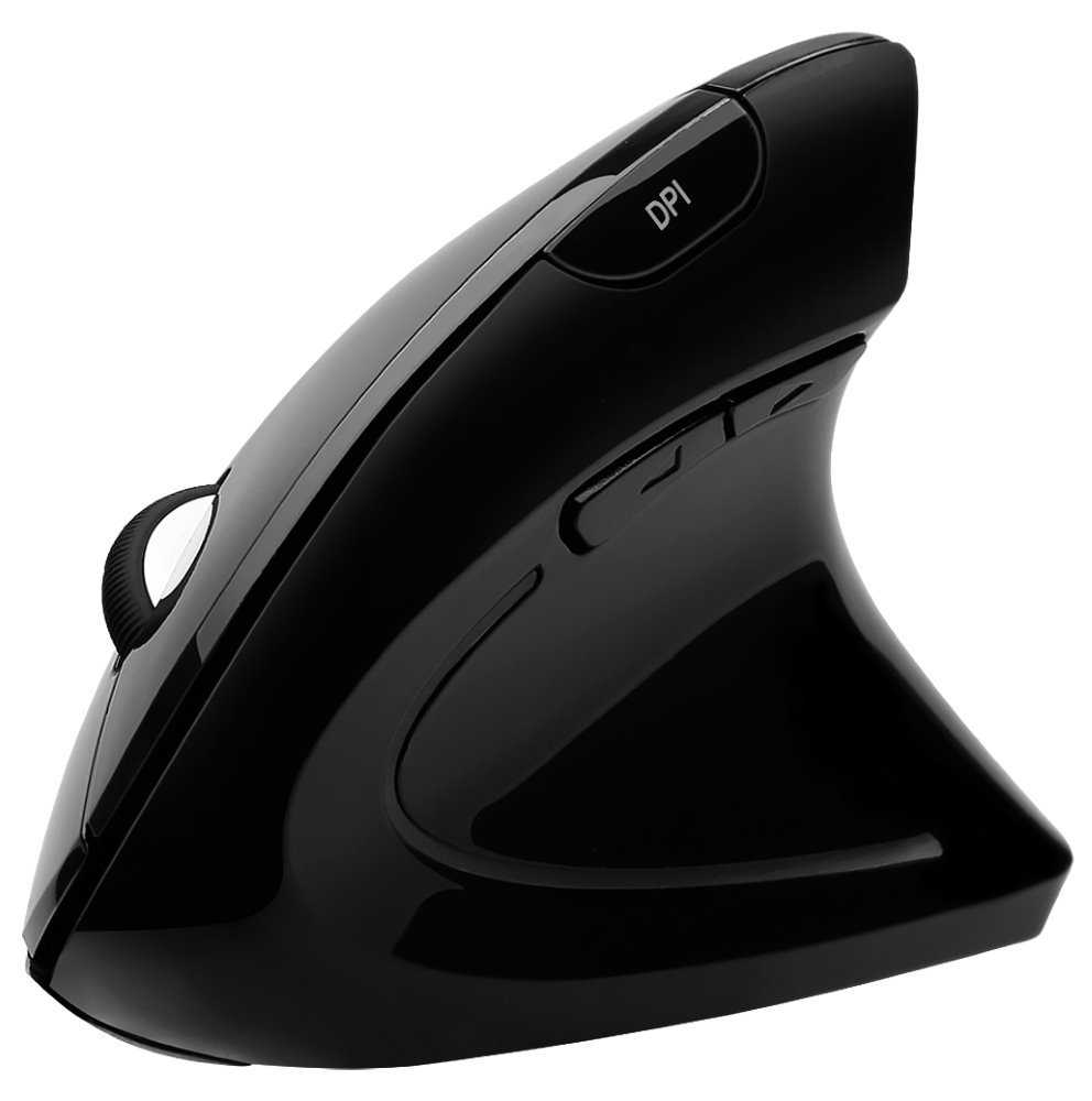 Adesso iMouse E10/ bezdrátová myš 2,4GHz/ vertikální ergonomická/ optická/ 800-1600 DPI/ USB/ černá