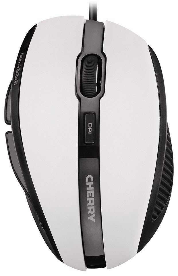 CHERRY myš MC 3000, USB, drátová, ergonomická, bílá