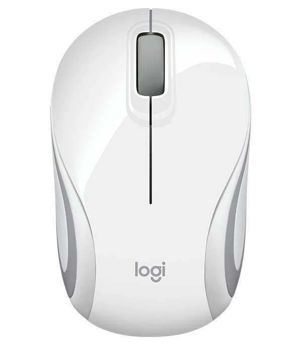 Logitech myš M187/ Bezdrátová/ Optická/ 1000dpi/ USB přijímač/ bíla