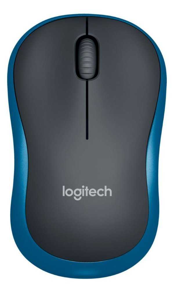 Logitech myš M185/ Bezdrátová/ Optická/ 1000dpi/ USB přijímač/ modrá