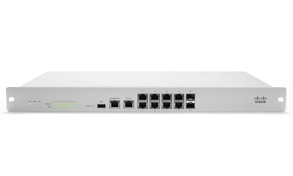 Cisco Meraki MX100 Cloud Managed Security Appliance