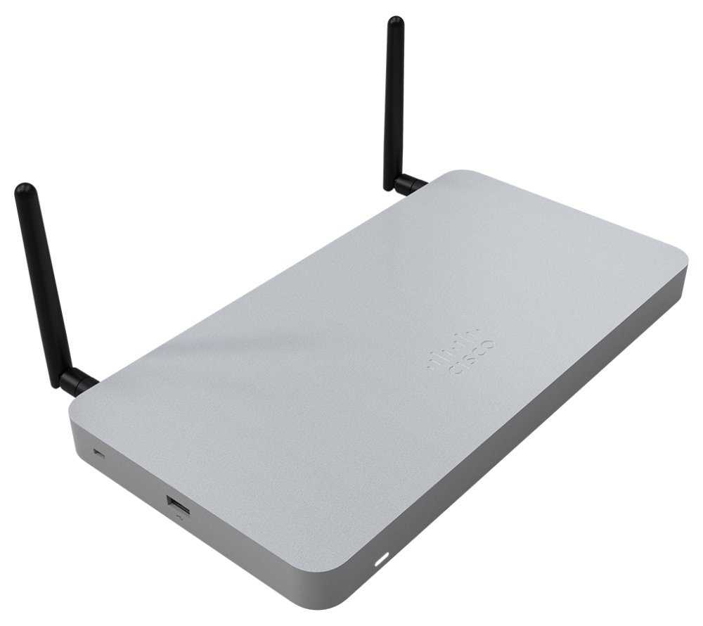 Cisco Meraki MX68W Firewall Cloud Managed, 2x GbE WAN, 10x GbE LAN (2x PoE+), Wave 2 Wi-Fi