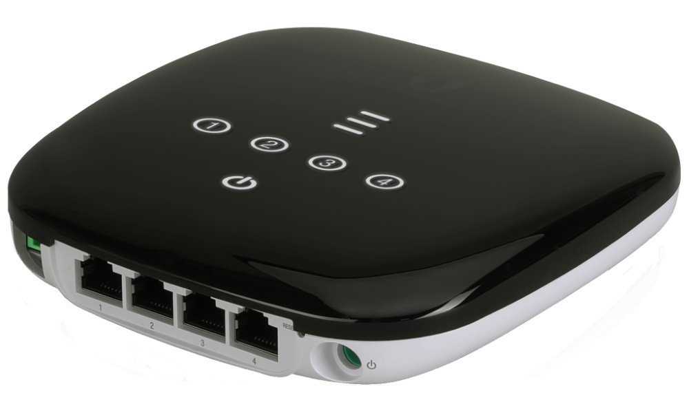 Ubiquiti UFiber WIFI - GPON klientská jednotka s Wi-Fi, 802.11n, 4x Gbit RJ45, SC/APC port, PoE 24V