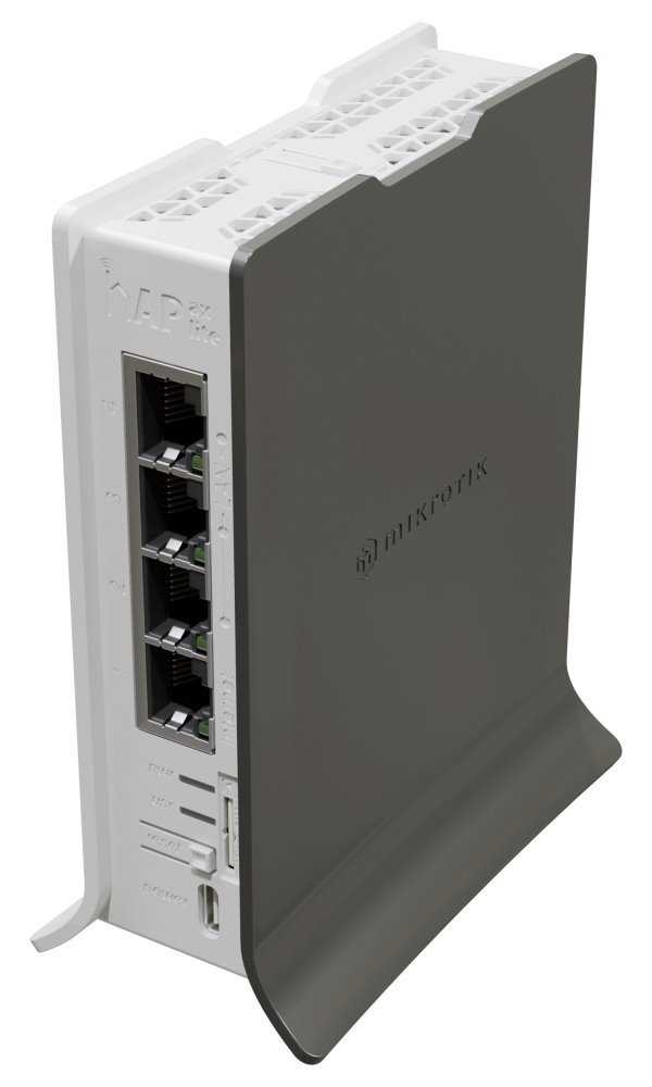 MikroTik hAP ax lite LTE6, 4x GLAN, 2.4 GHz, 802.11b/g/n/ax Wi-Fi 6, LTE, ROS 7, L4, PSU, indoor