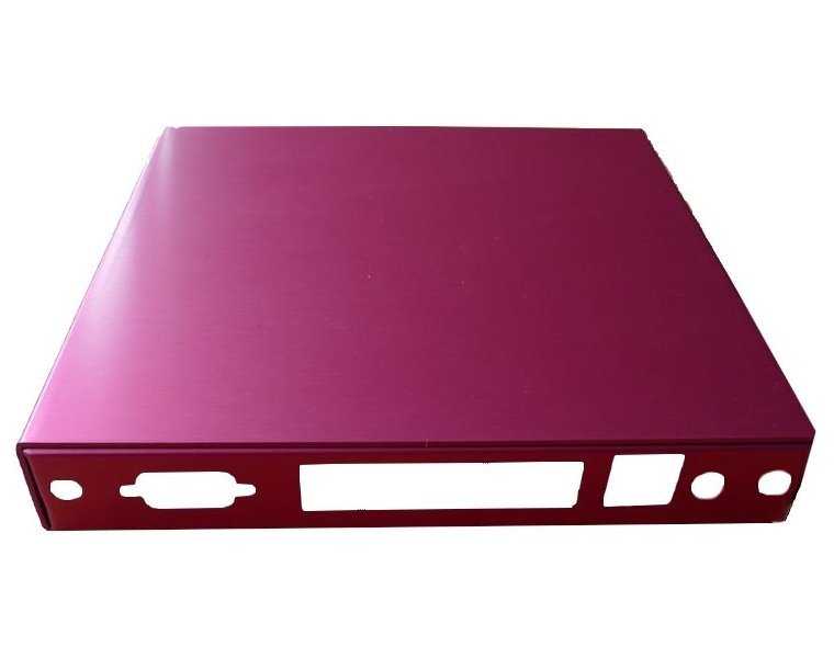 PC Engines montážní krabice CASE1D4REDU, USB, 4x LAN, červená