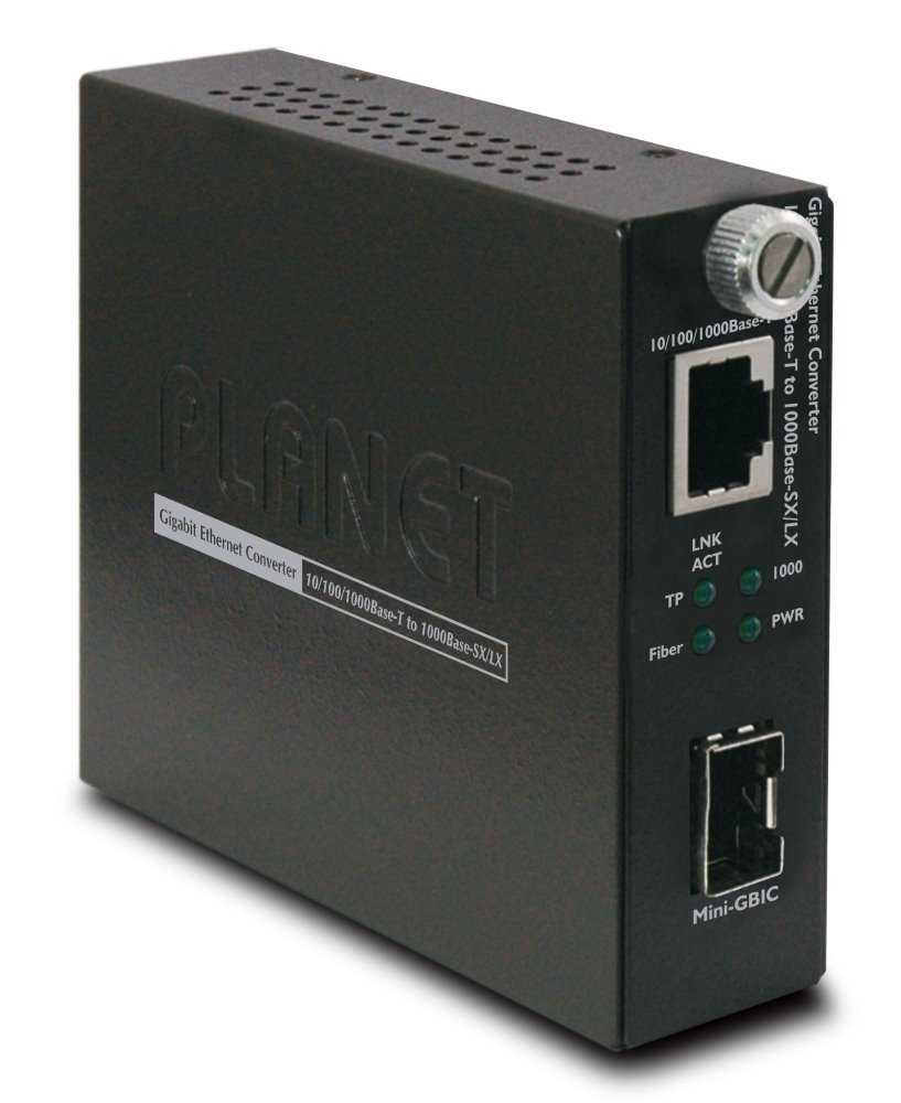 Planet GST-805A konvertor smart, 10/100/1000Base-T/miniGBIC SFP