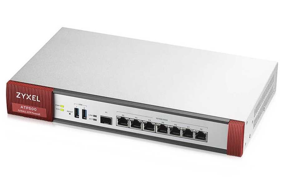 Zyxel ATP500   Firewall, 7x Gigabit user-definable ports, 1*SFP, 2* USB with 1 Yr Bundle