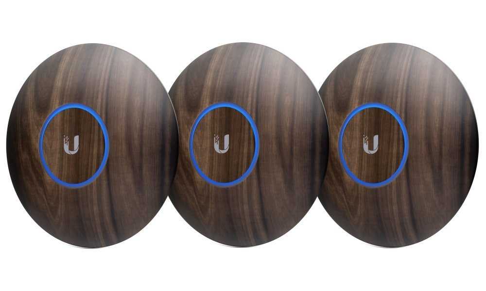 Ubiquiti Kryt pro UniFi 6+, UniFi 6 Lite a UniFi nanoHD, vzor dřevo - sada 3 kusů