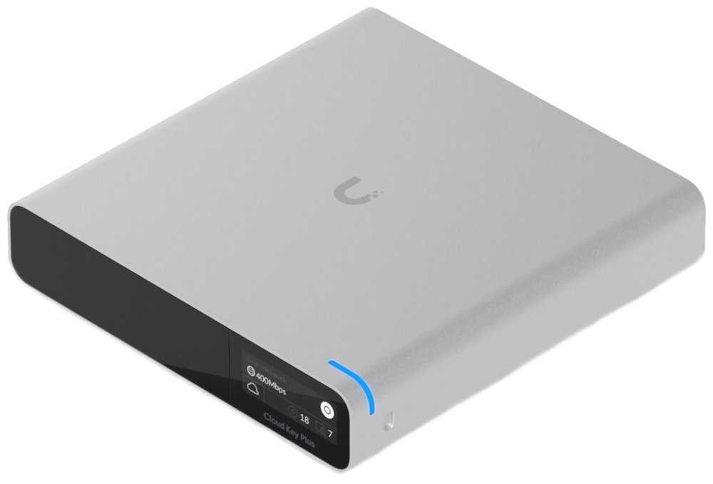 Ubiquiti UniFi Cloud Key+ SSD - Konzole pro správu UniFi zařízení, Full UniFi OS, 1TB SSD, PoE (bez PoE injektoru)