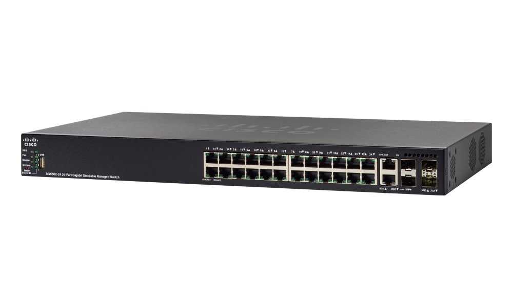 Cisco SG550X-24P-K9-EU 24-port Gigabit PoE Stackable Switch
