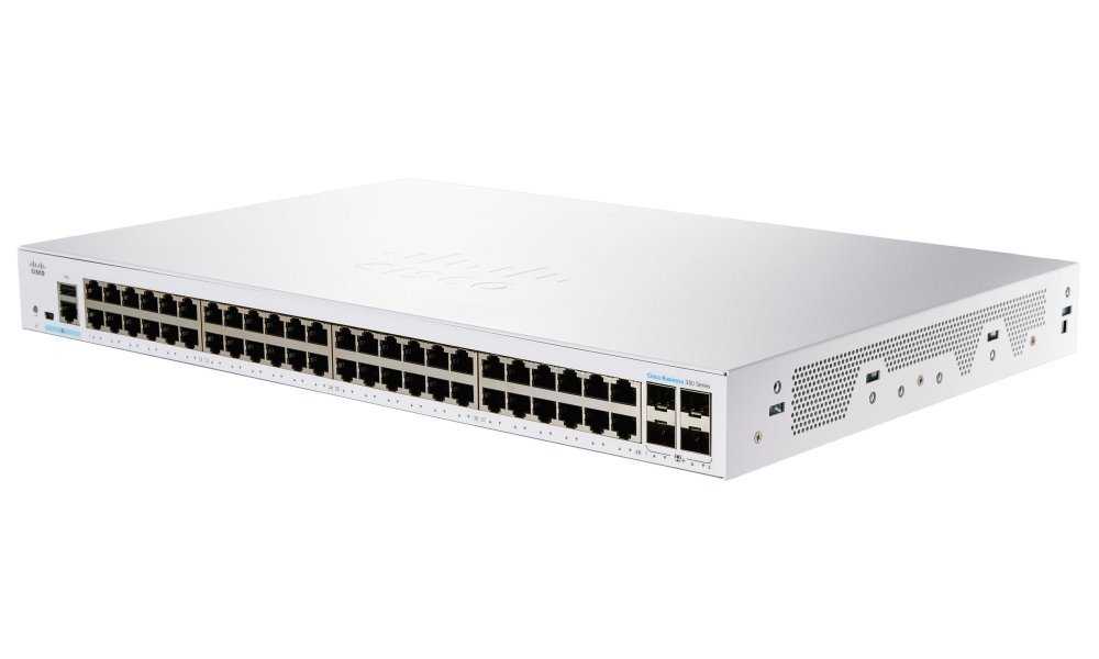 Cisco CBS350-48T-4X-EU 48-port GE Managed Switch, 48x GbE RJ-45, 4x 10G SFP+