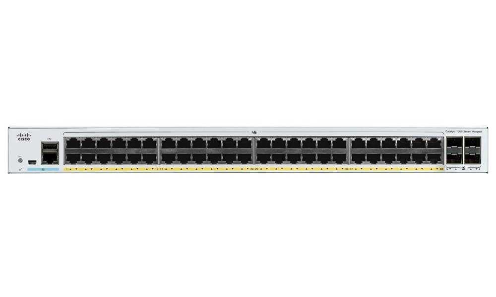 Cisco Catalyst C1000-48P-4G-L switch, 48x GE, 4x 1G SFP, PoE