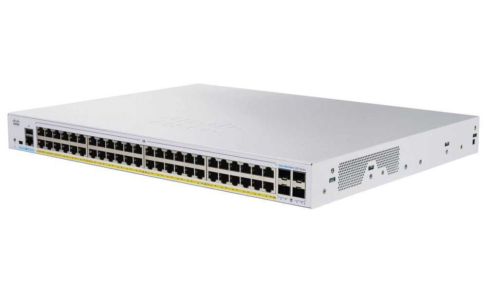 Cisco CBS350-48FP-4G-EU 48-port GE Managed Switch, Full PoE, 4x1G SFP