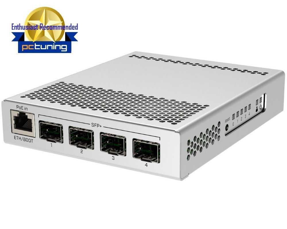 MikroTik Cloud Router Switch CRS305, 4x SFP+, 1x Gbit LAN, Dual PSU, Dual boot, vč. L5