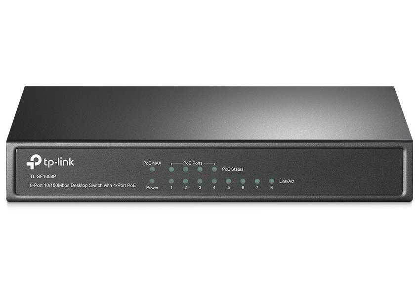 TP-Link TL-SF1008P/ POE switch 8x LAN/4xPOE