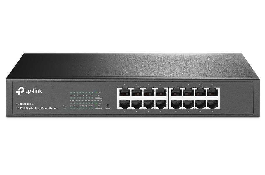 TP-Link TL-SG1016DE/ easy smart switch 16x 10/100/1000Mbps/ IGMP, QoS, VLAN/ desktop